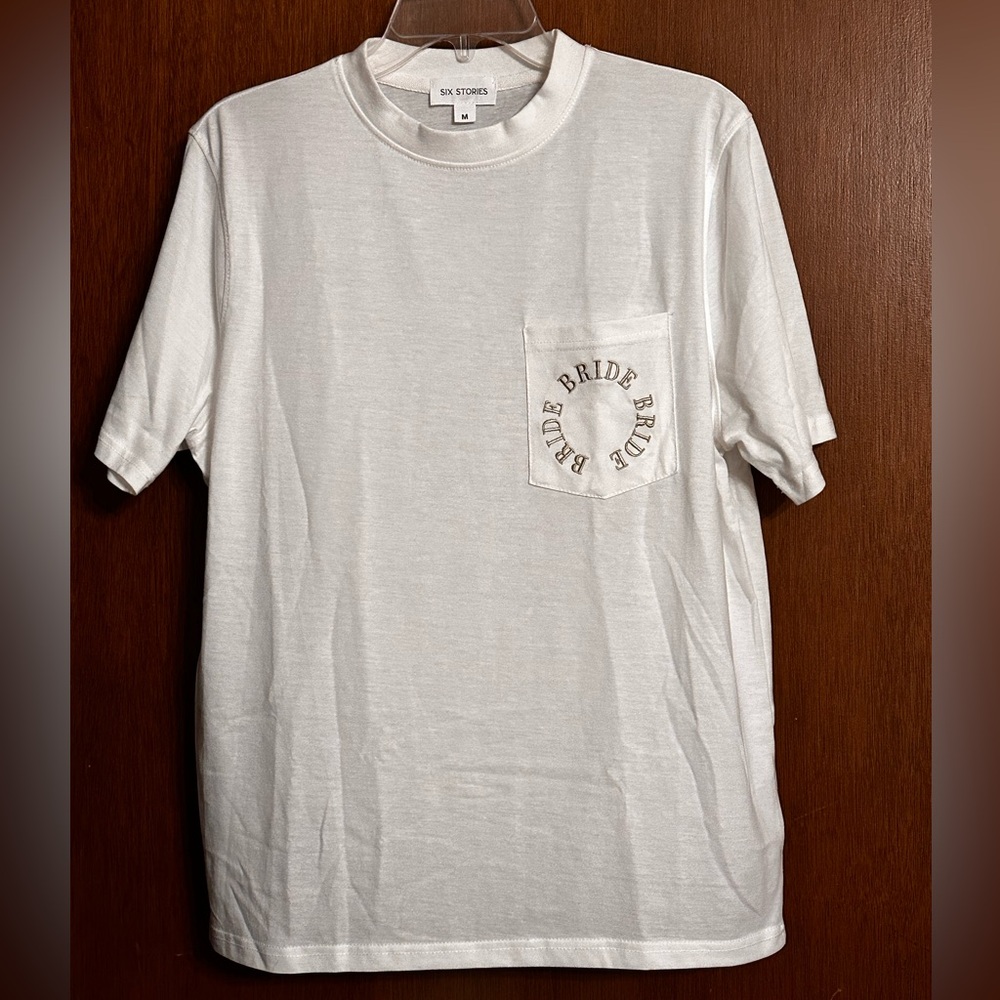 NEW White Bride Graphic T-Shirt. Size Medium